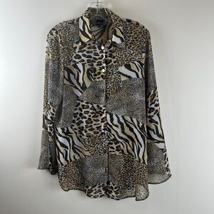 Slinkys Animal Print Blouse